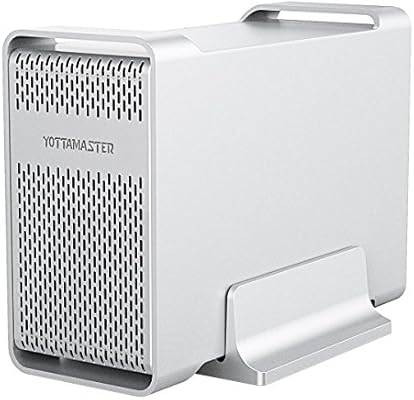 Yottamaster [Raid & 20TB] 2 Bahías Raid Carcasa Disco Duro 3.5 ...