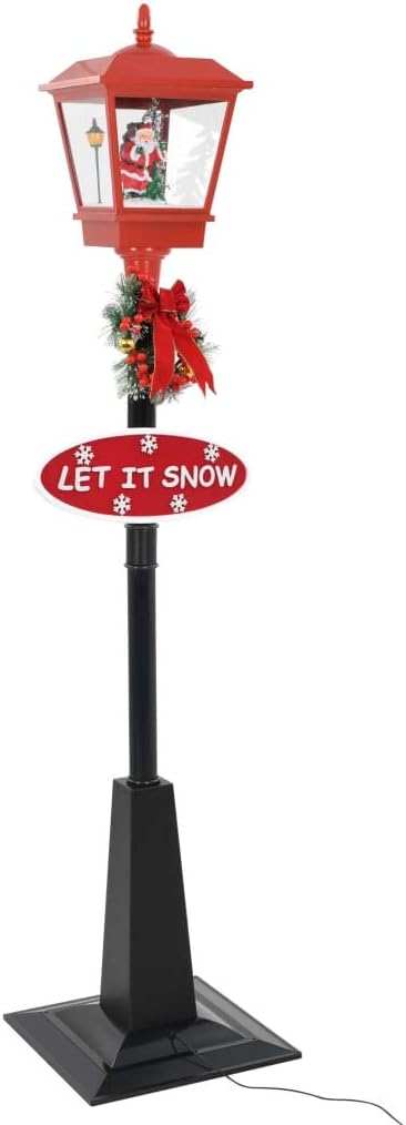 BTSEURY 4 Weihnachts-Mini-Straßenlaternen – 12 Cm Hoch, Für Puppenhaus, Diorama Oder Garten-Deko