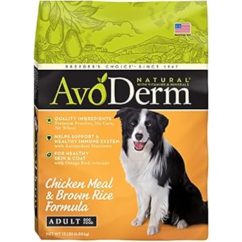 Amazon.com: AvoDerm Natural Senior Dry Dog Food, Supports