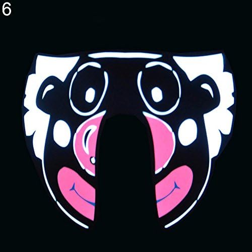 shakeball LED Luminous Voice Control Lighting Cosplay Party Flashing Face Mask (6#)