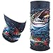 Maxcatch UV Protection Fishing Headband Tube Fish Pattern (trout,bass,salmon,rainbow,sword,mahi) Hearwear Mask Bandana Neckwarmer Scarf