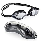 AEGEND Racing Swimming Goggles No Leaking Anti Fog UV Protection Triathlon Swim Goggles with Interchangeable Nose Pieces Free Protection Case for Adult Men Women Youth Kids Child