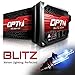 OPT7 Blitz Slim H11 H8 H9 HID Kit - 3.5X Brighter - 4X Longer Life - All Bulb Sizes and Colors - 2 Yr Warranty [6000K Lightning Blue Xenon Light]