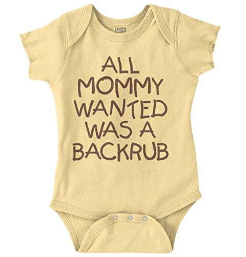 Mommy Backrub New Parents Baby Shower Gifts Funny Saying Baby Onesie Bodysuit