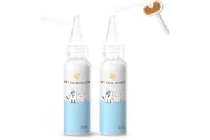 FASHIONARI Pet Steam Brush Spray Refill for Dogs & Cats – Pets Waterless Shampoo, 3-in-1 Grooming Spray Comb Mist, 2*Shampoo(Steam Brush not Included)