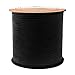 BEADNOVA 3mm Faux Suede Cord Flat Leather Cord 100 Yards Roll Spool for Necklace Bracelet Jewelry Making, Black