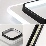 DELIPOP Modern LED Ceiling Light 21W 2350LM Square Black White 6000K 24cm view 4