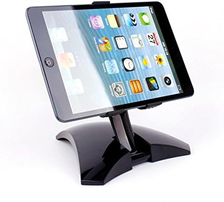 Adjustable Phone Stand/holder With Collapsible Base Folds, Desktop Cradle, Holder and Stand for all Android Smartphone, iPhone iPad mini and Other Tablets Black(12cm-16cm)