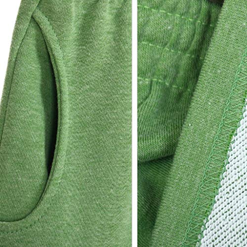Women Short Pants, JOYFEEL ❤️ Ladies Cotton Linen Casual Elastic Waist Pants Drawstring Solid Summer Walking Shorts Green