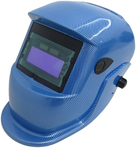JEXONA Solar Power Auto Darkening Welding Helment 5013 Color Blue Grid