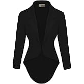 Hybrid & Company Womens Casual Work High Low Blazer Jacket - JK45590