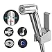 Anza Bidet Sprayer for Toilet, Pressure Control Handheld Cloth Diaper Sprayer, Stainless Steel Hose Bidet for Feminine Wash (Chrome)
