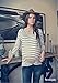 Sheinside Women's White Black Striped Loose T-Shirt