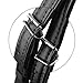 Boozuk Accordion Shoulder Straps, Soft Adjustable Synthetic Leather PU Accordion Shoulder Straps Set for 16-120 Bass, Wide Thick Comfortable Padded Shoulder Straps Black Set of 2.