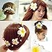 TangTanger 50 Pcs Hawaiian Foam Artificial Plumeria Hawaiian Flower Petals for Wedding Party Decoration