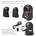 1D Hands Free Barcode Scanner Omnidirectional (100 Laser Lines), Highly Accurate Sensor for Automatic Scanning, Auto Activate & Sleep, 1400Times/Sec. MUNBYN Wired Barcode Reader, 2M USB for PC Device
