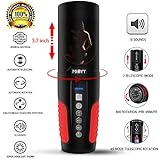 Automatic Male Masturbator,49 Type Thrusting Rotation 400 Times/min Modes,Bionic Medical Silicone Pocket Pussy Create Realistic Vaginal Suction