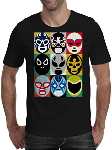 YYOUBUY Short Sleeve Lucha Libre 2 Mens T-Shirt Summer Tee