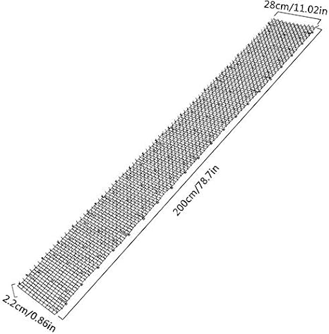 L 400 28cm Clotures Pic Anti Pigeons Barrieres Oiseaux Potagers Filet De Protection Anti Chat Epine Piquet Cloture Anti Chat Exterieur Tapis Tapis De Chat De Jardin Piques Pour Murs Lutte Contre Les Animaux