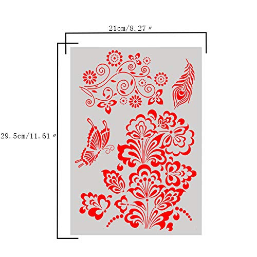 image for Xlala DIY Wedding Birthday Party Cake Stencil Cake Spray Decorating Pr