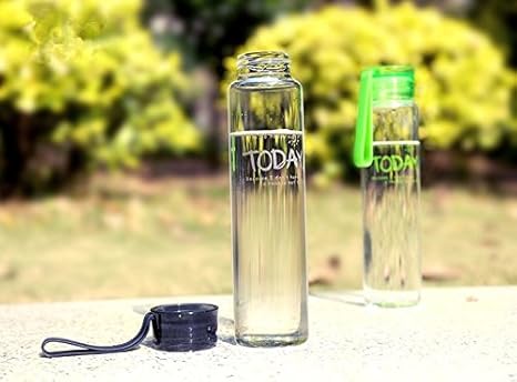 Amazon 和風屋ウォーターボトル Glass 水筒 おしゃれ 透明 人気 ブラック 水筒 マグボトル オンライン通販