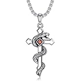 YEESIA Cross Necklace for Men Women 925 Sterling Silver Christian Pendant Religious Jewelry Gift for Men Women.