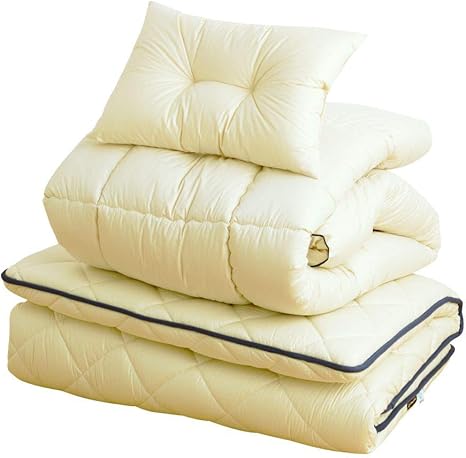 Amazon アプロディーテ 日葵 Himari 日本製 布団3点セット シングル ウールで ふっかふか 布団セット 布団 防ダニ 抗菌 防臭 吸汗 速乾 組布団 コンパクト梱包 布団セット オンライン通販