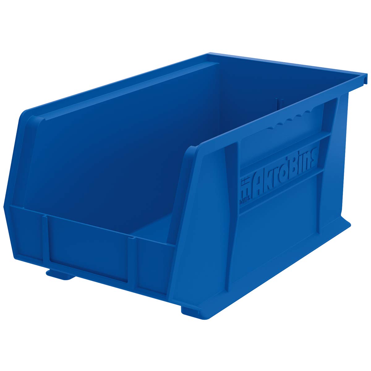 Akro-Mils 30240 AkroBins Plastic Storage Bins, Space-Saving Stackable Bins for Garage, Pantry, Craft Organization, 15-Inch x 8-Inch x 7-Inch, Blue, 12-Pack