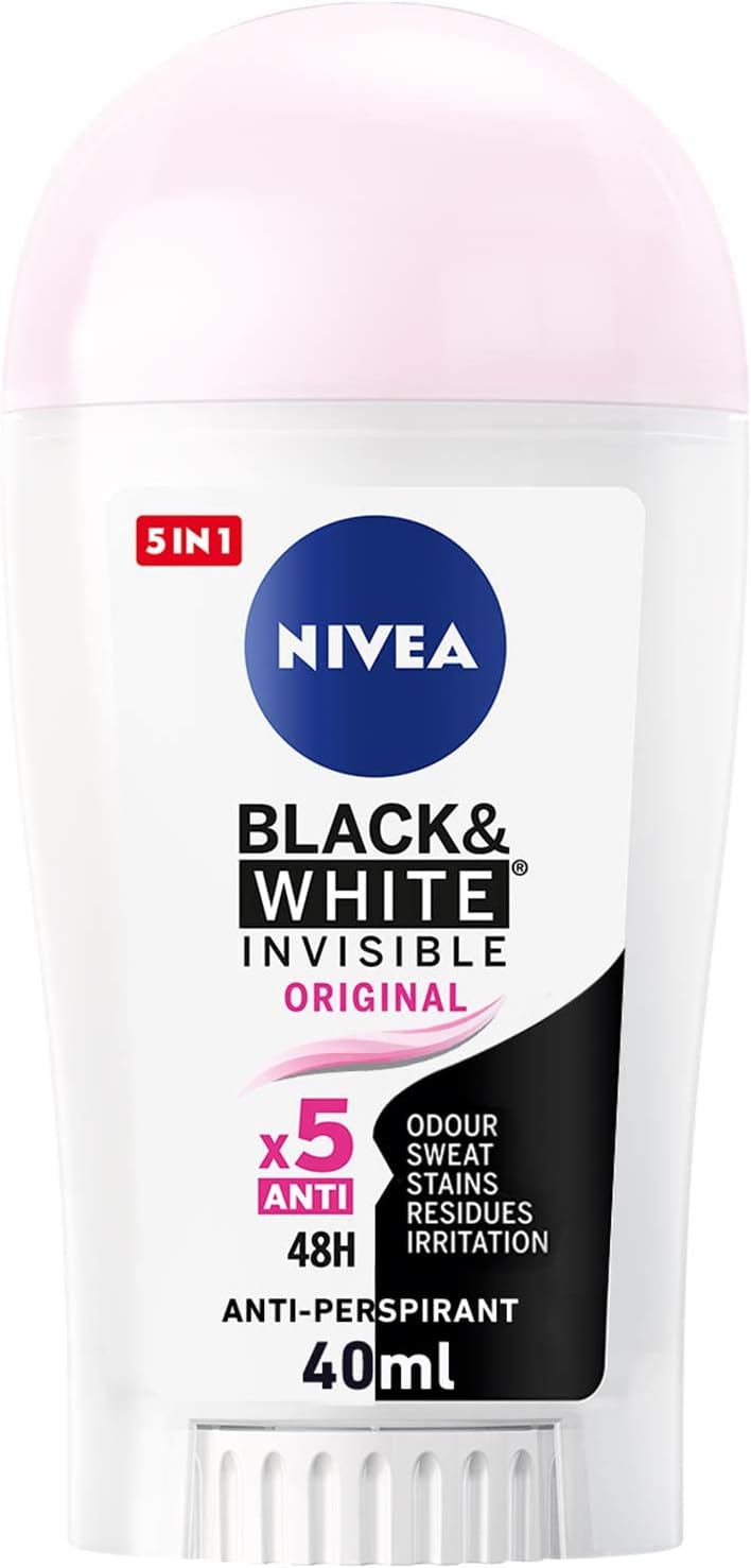 NIVEA Invisible Black & White Anti-Perspirant Deodorant Stick for Women 50ml