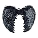 DAZONE Black Angel Feather Wings Costume