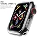 Ultra-Thin Case for Apple Watch Screen Protector Compatible with 38mm Series1/2/3 HD Clear Touch Screen Protector All Around Soft TPU Bumper Cover [2 Pack]