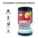 Optimum Nutrition Amino Energy + Electrolytes, Cranberry Lemonade Breeze, 285 Gram, 10.05 Ounce (1 Count)