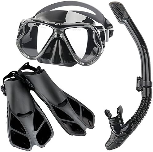 Zentouch Snorkel Set, Diving Mask with Easy Ajustable Strap 180° Panoramic View and Free Breathing Best Anti-Fog Anti-Leak Snorkel Mask for Adults and Kids