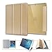BeneU Slim Lightweight Leather Folio Magnetic Smart Case Cover Stand with Back Case For Apple iPad Air (iPad 5 th Generation, 2013 release) - Champagne Gold