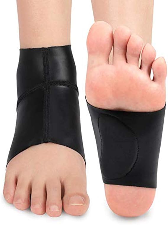 Ankle Brace Compression Sleeve with Gel Arch Cushion, Foot Arch Support for Flat Feet, Plantar