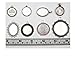 ALL in ONE 15pcs Mixed Cabochon Frame Setting Tray Pendant for DIY Jewelry Making (Silver)