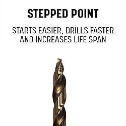 Drill America 21/64" Cobalt Stepped Point Drill