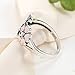 Presentski Cherry Blossom Ring,925 Sterling Silver with Cubic Zirconia Christmas Gift for Women,Size 6 7 8 9