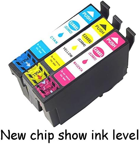 Ouguan Ink Remanufactured 288 288XL Ink Cartridge Compatible for use in Epson Expression Home XP-330, XP-340, XP-430 XP-440 XP-434 XP-446 Printers (1 Cyan 1 Magenta, 1 Yellow 3 Pack)