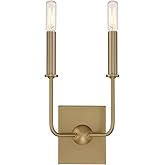 Savoy House 9-4044-2-322 Avondale Vintage Traditional Wall Sconce, 2-Light 120 Total Watts, 12" H x 7" W, Warm Brass