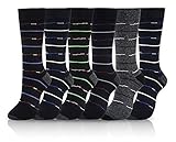 Fashion Mic Mens Cotton Blended Dress Socks 6 Pair Bundle Multiple Styles (10-13, mr. cool guy)