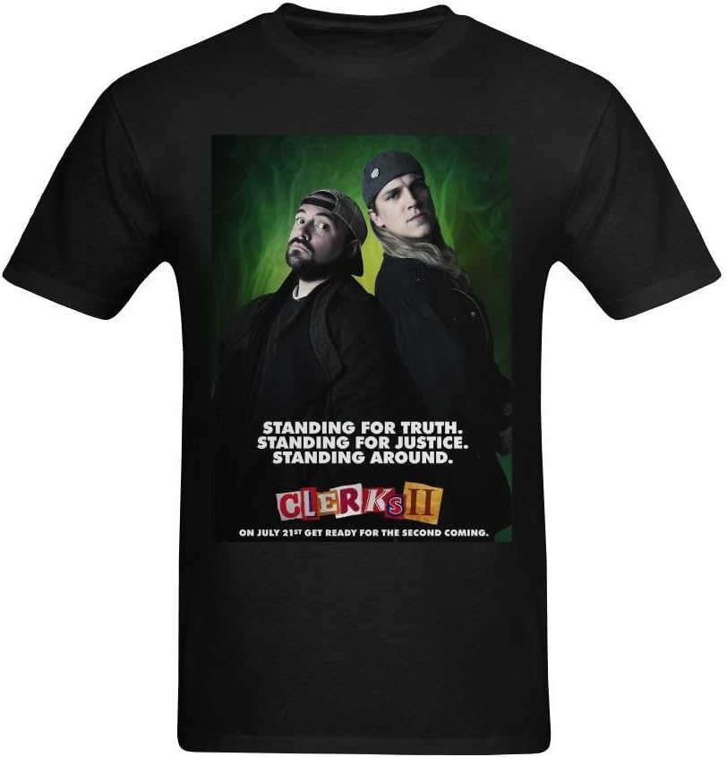 Nehasigo Men's Clerks 2 Jay and Silent Bob Design Tee-Shirt