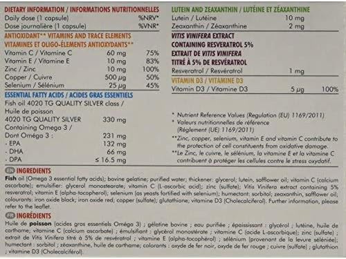 Nutrof Total Capsules - Once Daily Food Supplement with Lutein, Zeaxanthin, Omega 3, and Antioxidants, Brown, 30 Count (Pack of 1) - Image 3