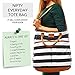 QAQADU Diaper Bag - Changing Pad & Stroller Straps - for Boys and Girls - Unisex Tote Bag - Fashionable Mommy Organizer - Nappy Pockets for Diapers, Wipes and Bottles - Great Gift for Mom