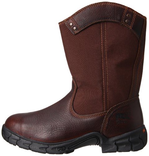 Timberland PRO Men's Excave Wellington Steel Toe Work Shoe,Brown,10.5 W US