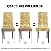Homluxe Printed Spandex Stretch Dining Room Chair Slipcovers (2, Gold Tree)