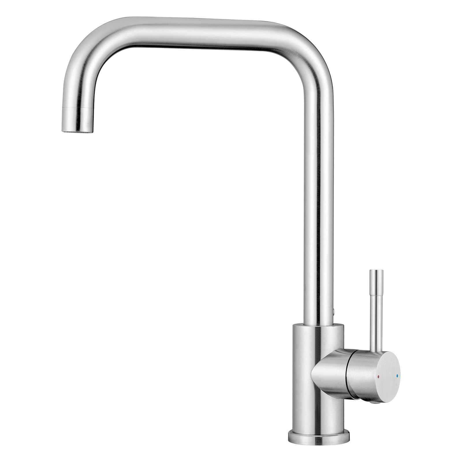 CECIPA Kitchen Faucet, 360 ° Rotatable Stainless Steel Kitchen Faucet, Single Lever Kitchen Mixer Tap for Cold and Hot Adjustable Kitchen