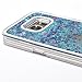 Galaxy S7 Edge Case, VEGO Transparent Plastic Glitter Quicksand Floating Bling Sparkle Star Flowing Liquid Hard Case Cover for Samsung Galaxy S7 Edge (2016) - Blue