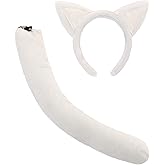 Soul Young Wolf Leopard Lion Cat Ears and Tail Set Halloween Costume Party Cosplay Animal Accessories