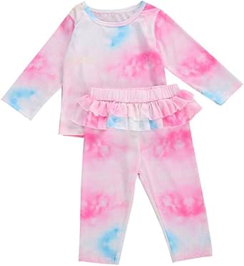 girls tie dye sweatsuit